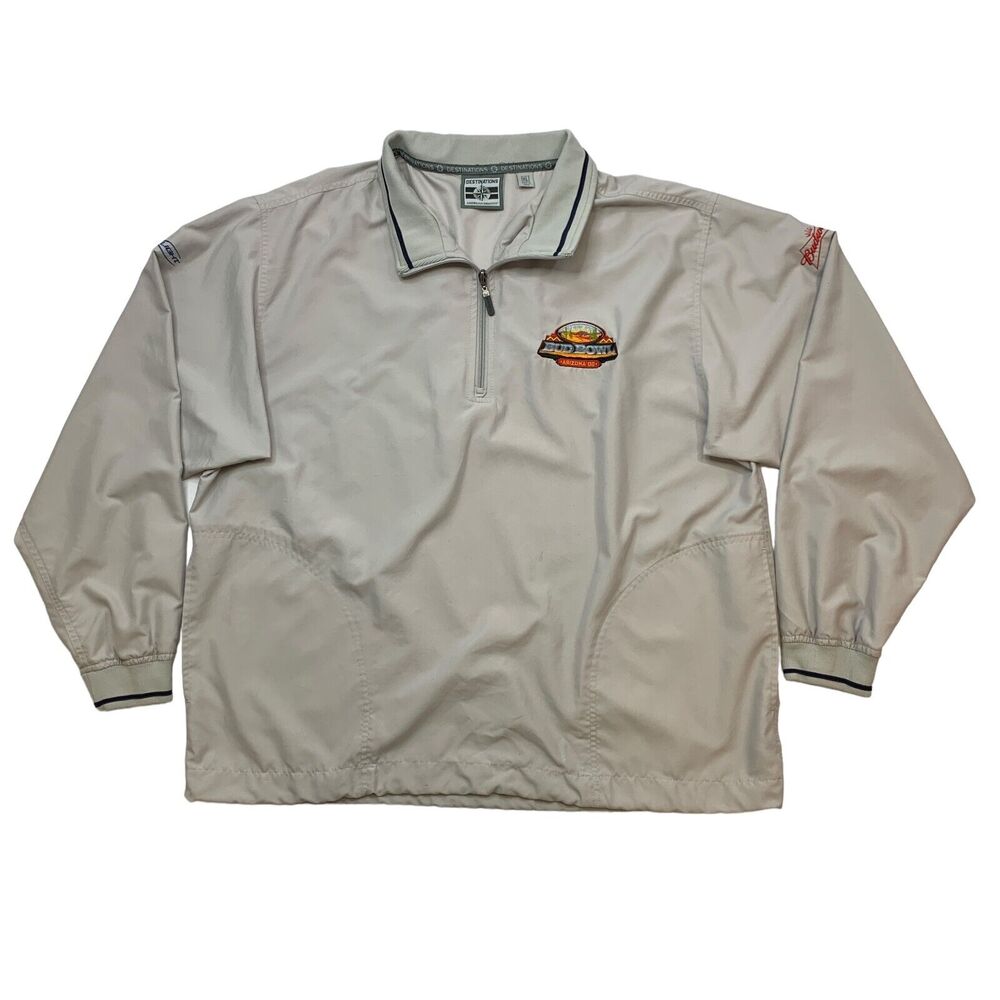 Budweiser Bud Bowl 2008 Sweater Mens XL Extra Large Gray Lightweight Super Bowl